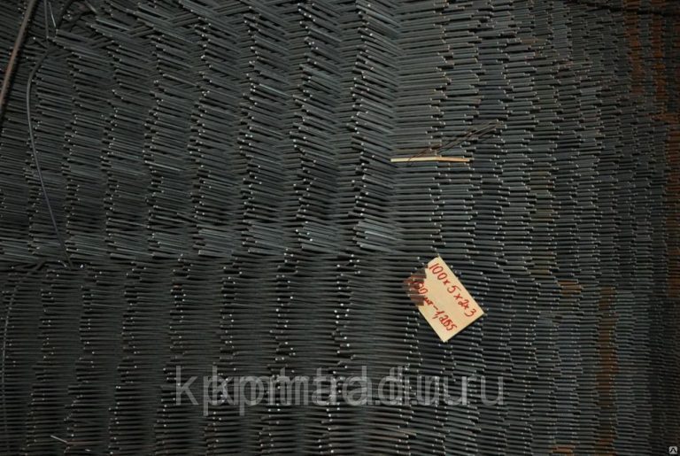 Сетка стальная 100х100х6 мм в картах