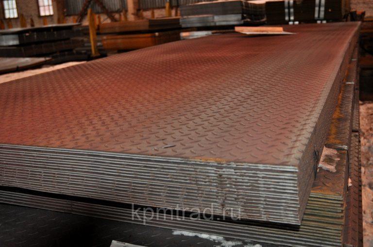 Лист рифленый 6 мм ромб, чечевица