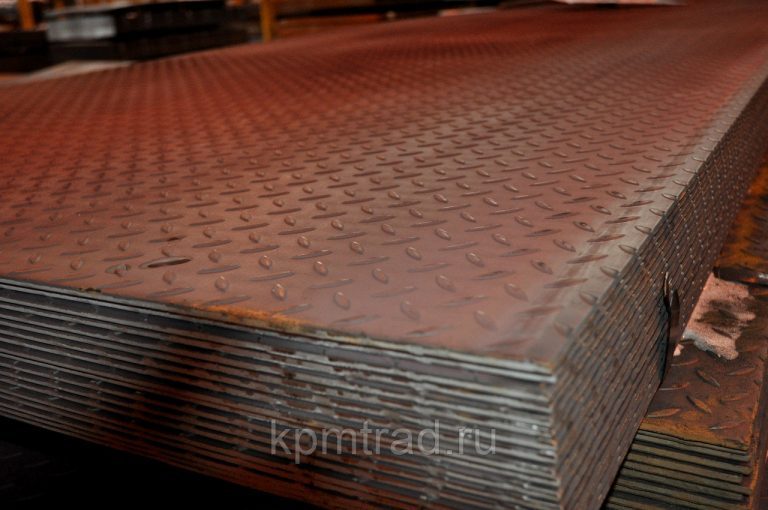 Лист рифленый 3 мм ромб, чечевица