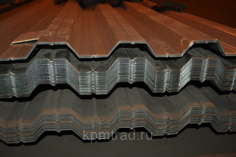 Профнастил профлист оцинкованный С8х1150х0.5 мм для забора и крыши